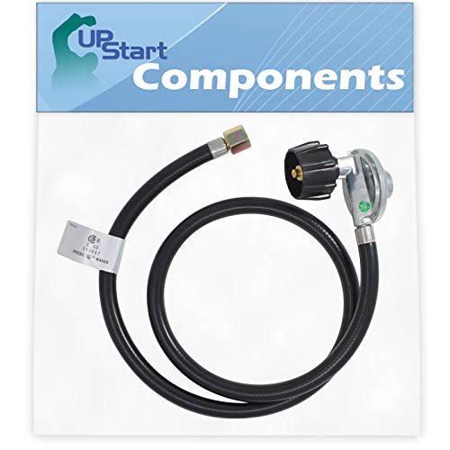 UpStart Components BBQ Gas Grill Propane Regulator Hose Replacement Parts for Charbroil 463234603  Compatible Barbeque 41 Inch Regulator and Hose