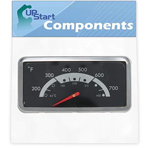 UpStart Components BBQ Grill Thermometer Heat Indicator Replacement Parts for Kenmore 14634611410  Compatible Barbeque Temperature Gauge Thermostat