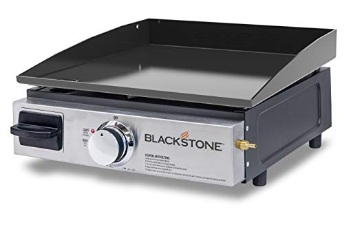Blackstone 1650 Tabletop Grill without Hood Propane Fuelled  17 inch Portable Stovetop Gas GriddleRear Grease Trap for Kitchen Outdoor Camping Tailgating or Picnicking Black
