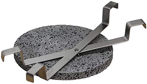 Vision Grills Lava Cooking Stone for Pizza Meats Seafood and Vegetables (14)