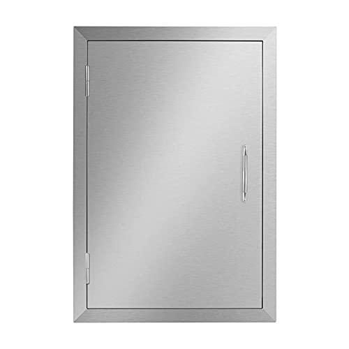 Access Panel GDAE10 BBQ Single Door Vertical 304 Stainless Steel Outdoor Kitchen Doors for Island Grill Station Outdoor Cabinet Grill Station Home Restaurant Shopping Mall