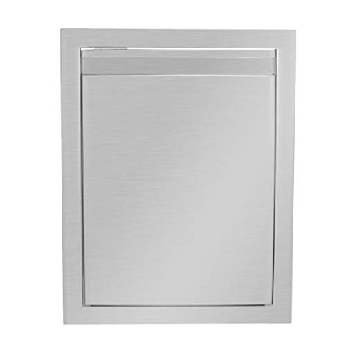 Stanbroil BBQ Access Door 20W x 27H Inch  Stainless Steel Single Wall Construction Vertical Door with Recessed Handle Flush Mount Outdoor Kitchen Doors for BBQ Island Grill Station Outside Cabinet