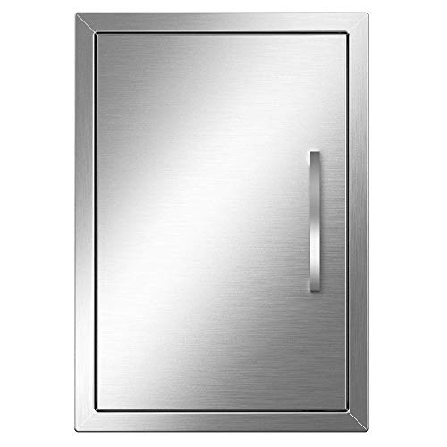 YITAHOME BBQ Access Door 14 W x 20 H Vertical Single BBQ Door Stainless Steel Outdoor Kitchen Doors for BBQ Island Grill Station Outside Cabinet