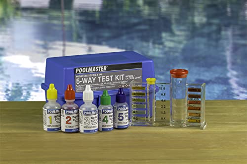 Poolmaster Water Chemistry Case (22270) Premiere Collection 5Way Swimming Pool  Spa Test Kit Small Neutral