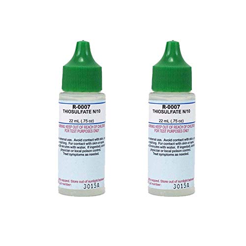 Taylor Swimming Pool Spa Test Kit Thiosulfate 75 Oz Replacement Bottle (2 Pack)