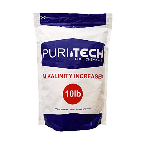 Puri Tech Pool Chemicals 10 lb Total Alkalinity Increaser Plus for Swimming Pool Water Increases Total Alkalinity Prevents Water from Cloudiness or Scaling