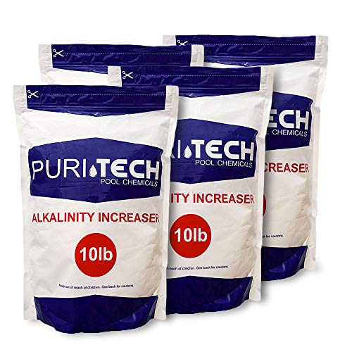 Puri Tech Swimming Pool Total Alkalinity Increaser Plus Up Sodium Bicarbonate 40lbs  4 x 10lb Bag