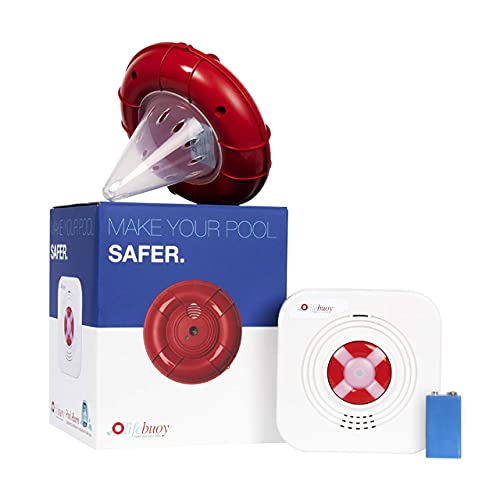 lifebuoy Pool Alarm System  Pool Motion Sensor with Advanced Algorithm  Smart Pool Alarm That is Application Controlled Powerful Sirens Blare at Poolside and Indoors