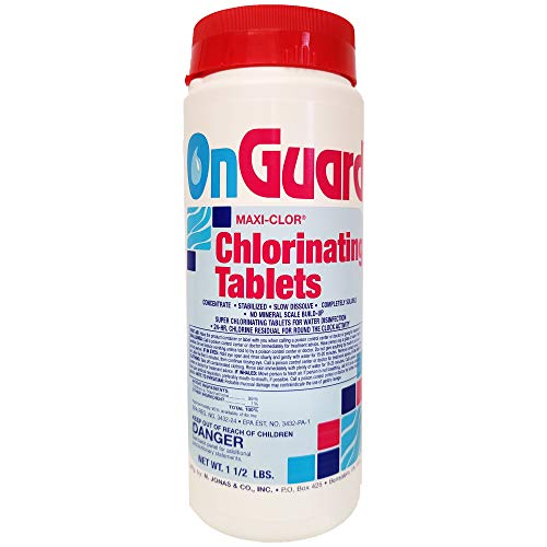 ONGUARD Industries 1 inch MaxiClor Chlorinating Tablets Swimming Pool Chlorine Tabs15 lbs