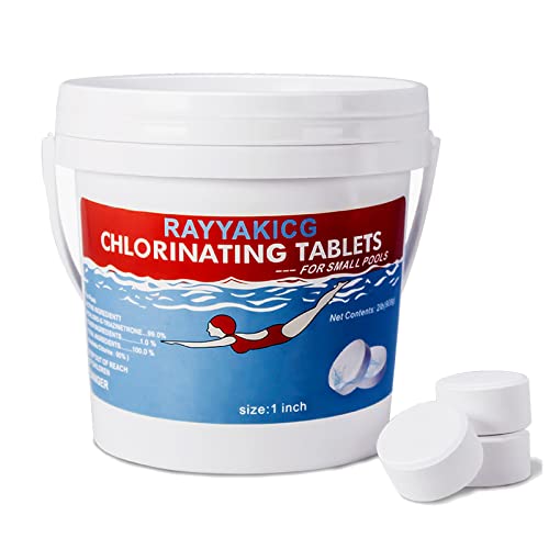 Pool Chlorine Tablets 1 Inch for Small Pools 2 lb  1 Chlorinating Tablets for AboveGround Pools or Inflatable Pools  Chlorine Tabs for Swimming Pools Hot Tubs and Spas  2 Pounds