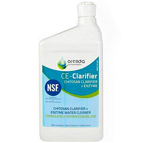 Pool Orenda CEClarifier Enzyme Quart Swimming Chitosan Clarifier  Enzyme Water Cleaner  Removes Oils  NonLiving Organics (1)