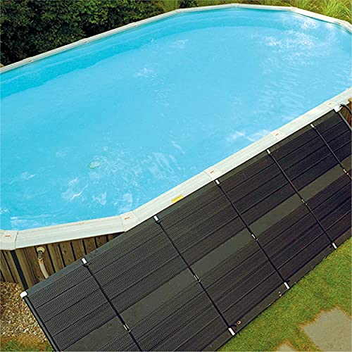 SunHeater Aboveground Pool Heating System Includes Two 2 x 20 Panels (80 sq ft)  Solar Heater Made of Durable Polypropylene Raises Temperature Up to 15°F  S421P Black