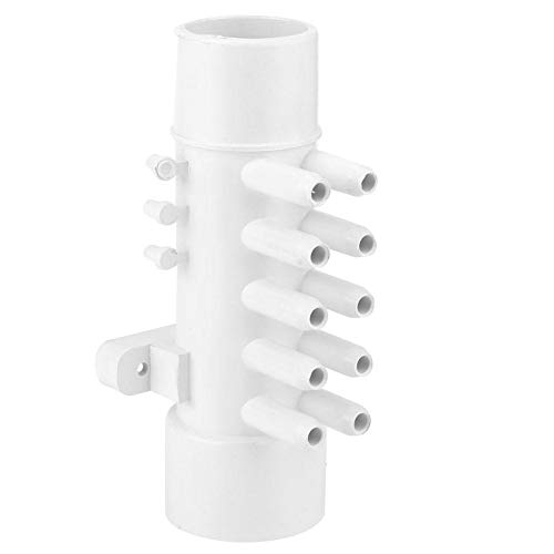 TOPINCN 15in 10mm 10 Port Pool Plumbing Manifold PVC Pool Plumbing Manifold Hot Spring Bathtub Swimming Pool Spa Accessories