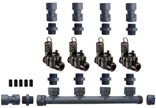 Rain Bird 100DV Dura Manifold Valve Kit No Flow Control Slip 100DV (4 Zone)