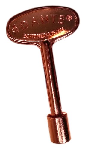 Dante Products Universal Gas Valve Key 3Inch Bright Copper