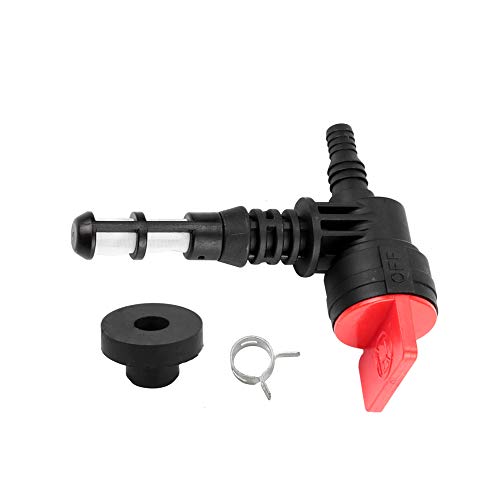 Kuupo 90 Degree Fuel Shut Off Valve Service Kit Bushing Filter Grommet for Briggs 192980GS 208961 Kohler 25 462 03S Rotary 13116 Plastic Gas Tank Engine Generator Pressure Washer