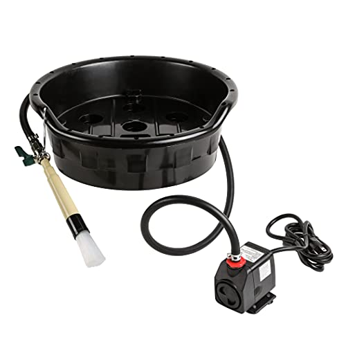 ARES 68001  Portable Parts Washer with Flow Control Valve  Bucket Top  Easily Fits 5 Gallon Buckets  Degrease Small Parts and Tools Quickly