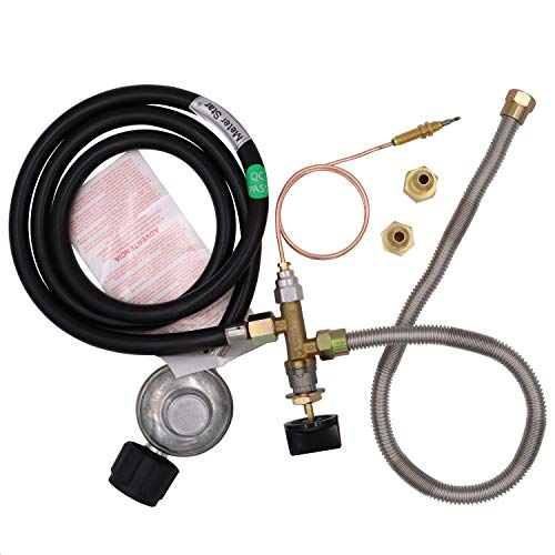 Meter Star CSA Approved Parts Propane Fire PitFireplace Parts Gas Control Valve System Regulator Valve with Hose