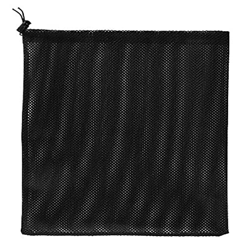 DSHE Pond Pump Mesh Bag 2 Packs 177x 177 Pump Barrier Bag with Drawstring Black Swimming Pool Bags for Pond Biofilters Aquarium Filtration (177x 177)