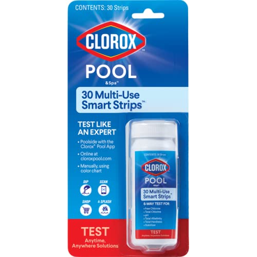 Clorox Pool  Spa Multiuse SmartStrips for Swimming Pool Water Testing 30 Count