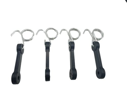shiosheng 4pcs 532160793 160793 Bagger Latch Grass Chute with Hook Bagger Latch Straps for HusqvarnaPoulanRoperSearsCraftsmanWeed EaterAYP