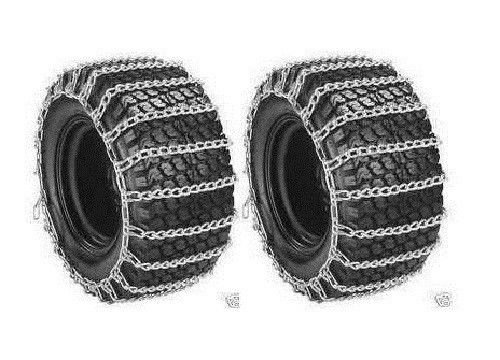 Welironly New Pair 2 Link TIRE Chains 24x1212 for John Deere Lawn Mower Tractor Riderid(theropshop TRYK80271680536533