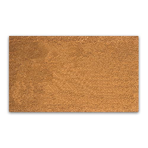 Coco Coir Door Mat with Heavy Duty Backing Natural Doormat 17x30 Size Easy to Clean Entry Mat Beautiful Color and Sizing for Outdoor and Indoor uses Home Décor
