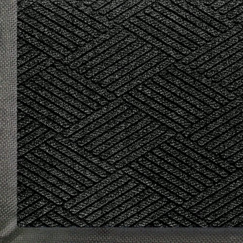 WaterHog Eco CommercialGrade Entrance Mat IndoorOutdoor Black Smoke Floor Mat 6 Length x 4 Width Black Smoke by MA Matting