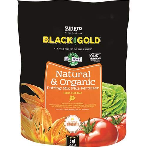 Black Gold 1302040 8Quart All Organic Potting Soil