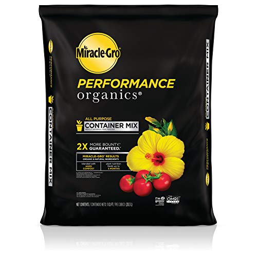MiracleGro Performance Organics All Purpose Container Mix  Organic and Natural Plant Soil Feed for Up to 3 Months For Vegetables Flowers and Herbs Use in Indoor and Outdoor Containers 1 cu Ft