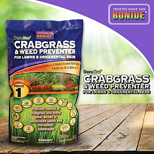 Bonide (BND60400)  Crabgrass and Weed Preventer Dura Turf CrabGrass PreEmergent Control for Lawn and Ornamental Garden Beds (95 lb)