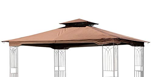 Sunjoy Replacement Gazebo Canopy for 10 x 12 Regency II Patio Gazebo Brown