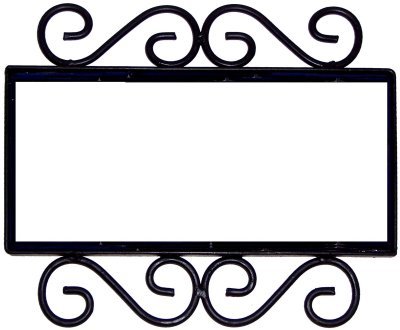 Fine Crafts Imports Wrought Iron House Number Frame Desert 3