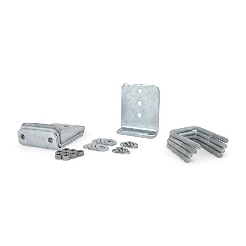 Sturdy Built (4) 6 Galvanized LType Boat Trailer Bunk Bracket Kit for 3x3 Galvanized Cross Members