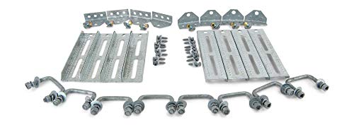 Sturdy Built (8) 10 Galvanized Swivel Top Bunk Bracket Kit with Hardware for 15x3 Boat Trailer Crossmember