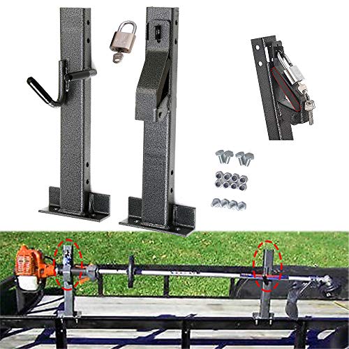 Lonwin Locking Single Trimmer Rack Trim line Holder Fit for Open Landscape Trailers Racks