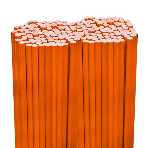 200PK 48 14 Diameter Hi Visibility Safety Orange Driveway Markers Rods Stakes Guides
