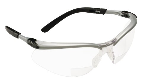 3M Readers Safety Glasses15 Diopter Clear Lens Bifocal lens