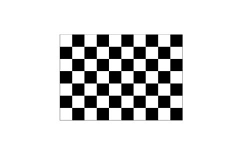 7 ft Black and White Checker Safety Flag with 1 pc 516 White Pole (with no Mounting Hardware) ATV