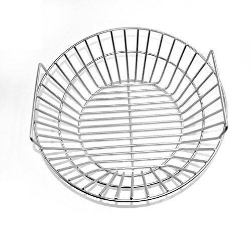 only fire Stainless Steel Charcoal Ash Basket Fits for Large BGE Kamado Joe Classic and Other Similar Grills