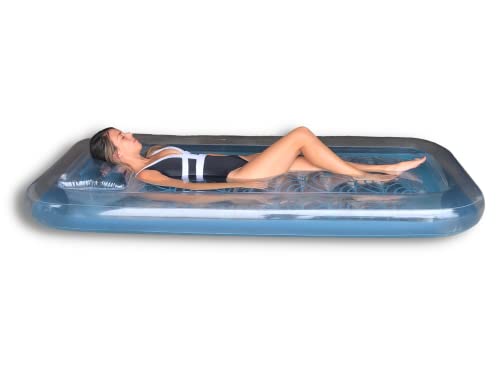 Inflatable Adult Tanning Pool I Suntan Tub  Outdoor Lounge Pool I Adult Kiddie Blow Up Pool I Blowup One Person Personal Pool for Relaxation and Sunbathing