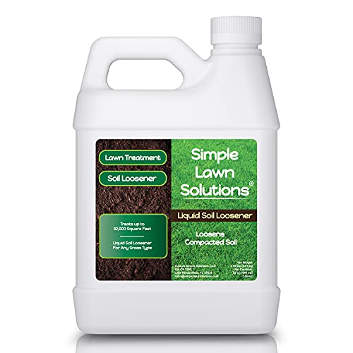 Liquid Soil Loosener Soil ConditionerUse alone or when Aerating with Mechanical Aerator or Core Aeration Simple Lawn Solutions Any Grass TypeGreat for Compact Soils Standing water Poor Drainage