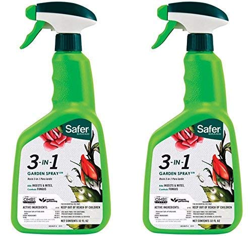 Safer Brand 5452 3in1 32Ounce ReadytoUse Garden Spray (2 Pack)
