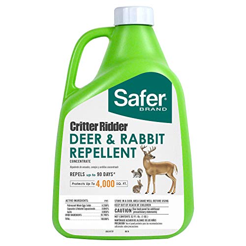 Safer Brand Concentrate 5972 Critter Ridder Deer  Rabbit Repellent  32 oz