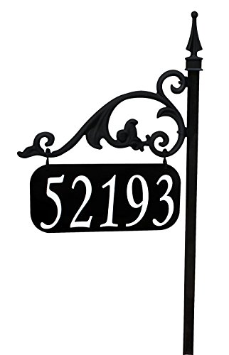 Annandale Double Sided Reflective Address Sign 30 Post - USA Made -Help 911 Delivery Driver Easy To Read Day And Night