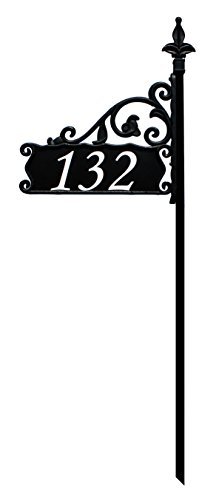 Boardwalk Reflective Address Sign 48 Customized With Your Address Number On Both Sides Model Boardwalk 48 Outdoor