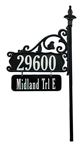 Boardwalk Reflective Address Sign 48&quot W Name