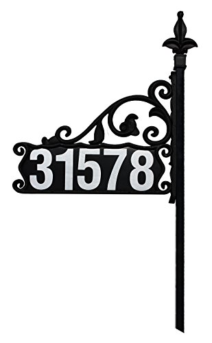 Diy Boardwalk Reflective 911 Home Address Sign For Yard - 44 Ready To Apply Reflective 4&quot Numbers Included - Wrought