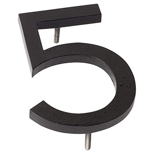 Montague Metal Products MHN-12-5-F-BK1 Floating House Number 12 x 888 x 0375 Black
