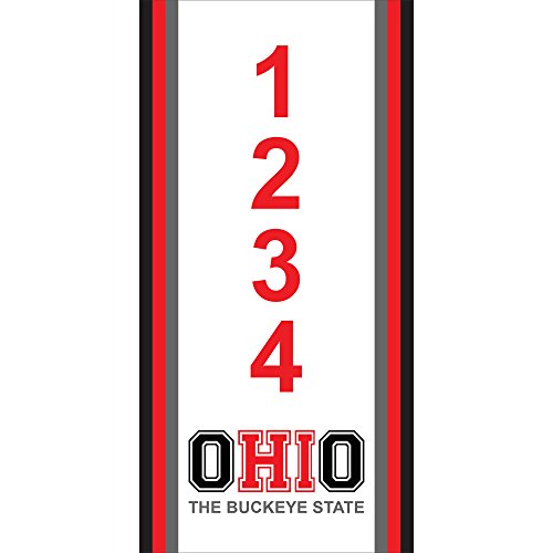 OHIO - O-HI-O Custom House Numbers by State of Address  - 35 x 7 Metal